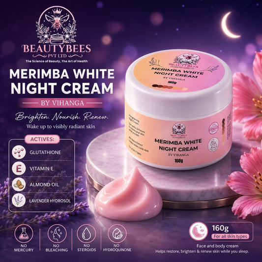 Merimba White Night Cream for Face & Body – 160g
