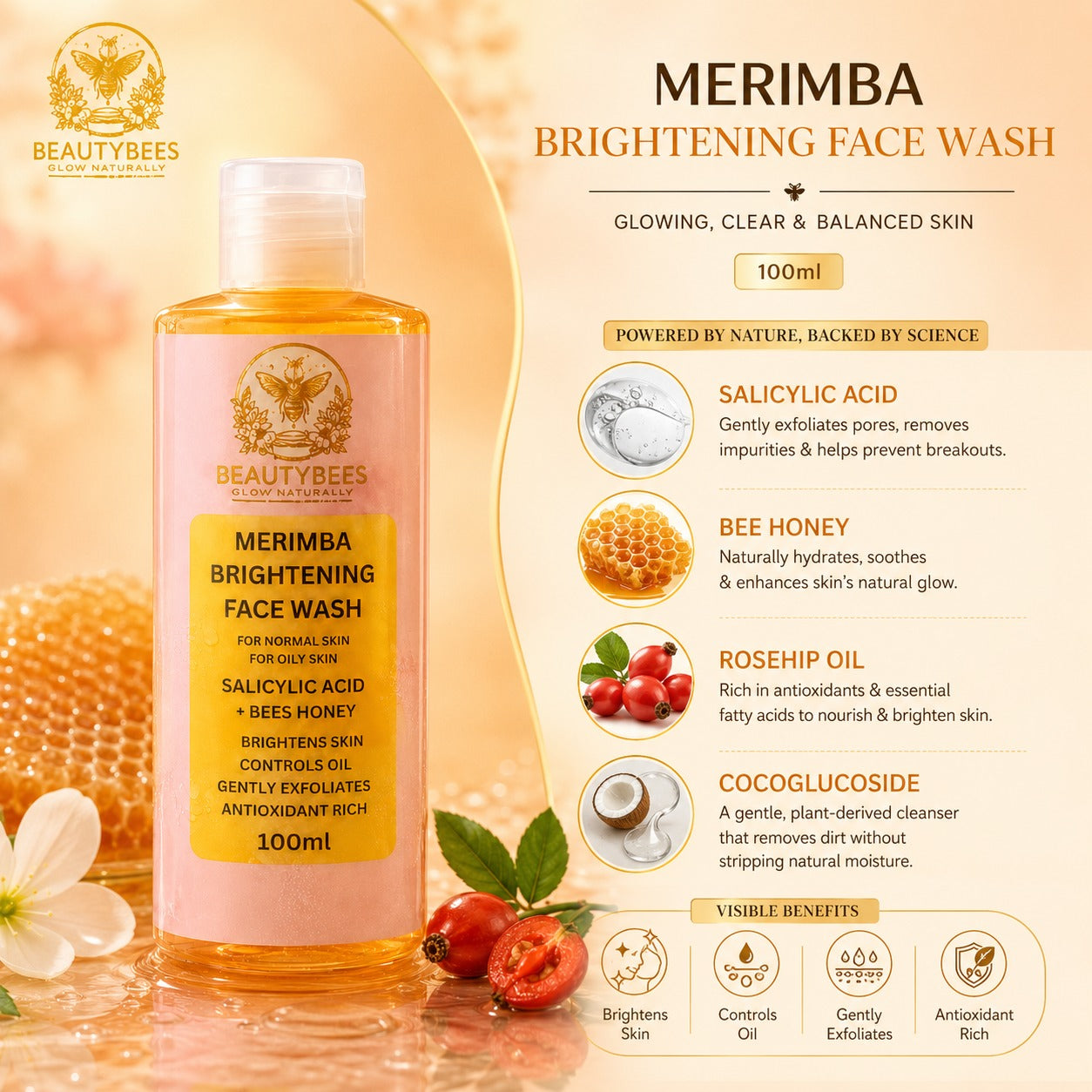 MERIMBA BRIGHTENING FACE WASH